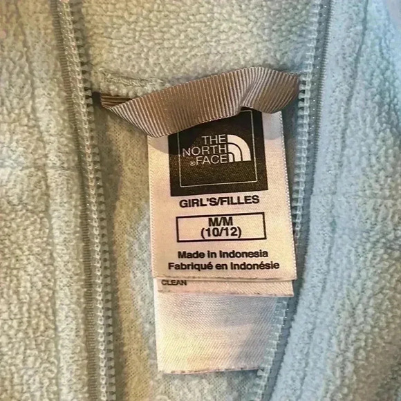 The North Face - 1/4 zipTwo tone kids pullover Polartec fleece jacket. Size M - Picture 4 of 5